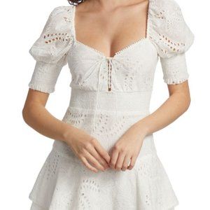 Alice and Olivia lace eyelet mini dress